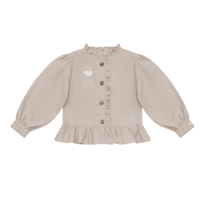 Siles Blouse | Swan | Soft Taupe