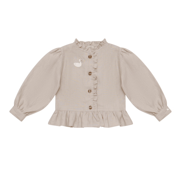 Siles Blouse | Swan | Soft Taupe