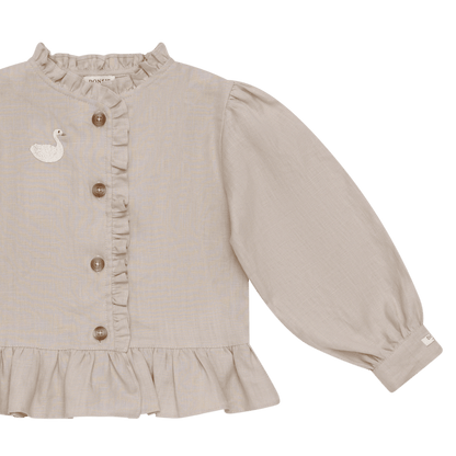 Siles Blouse | Swan | Soft Taupe