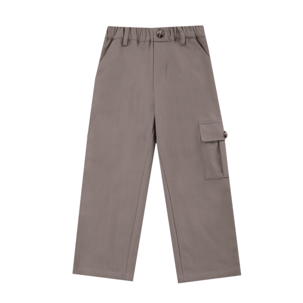 Theoule Trousers | Dark Taupe Melange