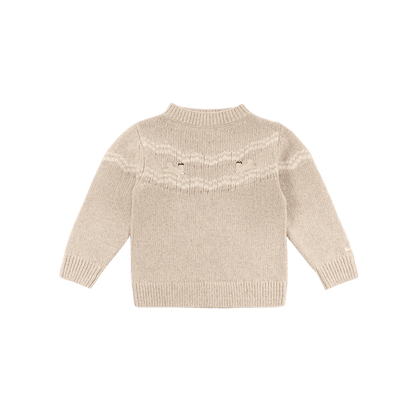Yohana Merino Wool Sweater | Arctic Hares | Lavender Brown Melange