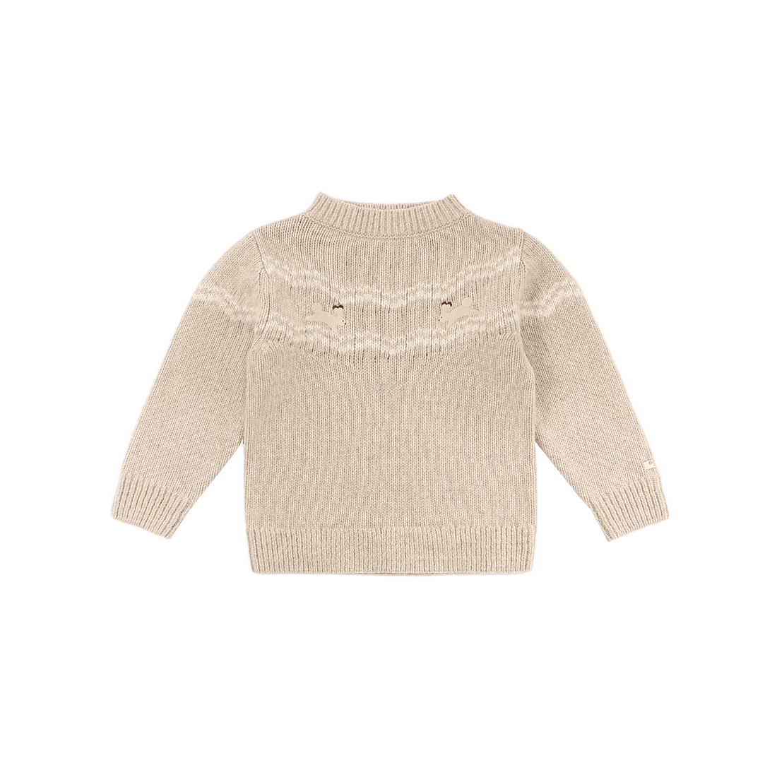 Yohana Merino Wool Sweater | Arctic Hares | Lavender Brown Melange