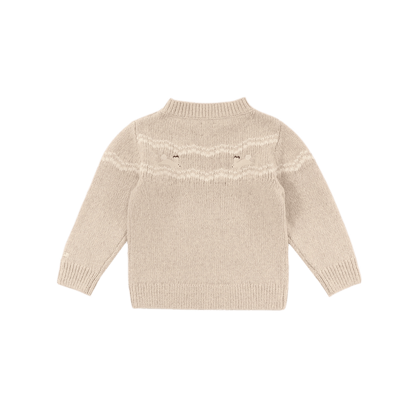 Yohana Merino Wool Sweater | Arctic Hares | Lavender Brown Melange