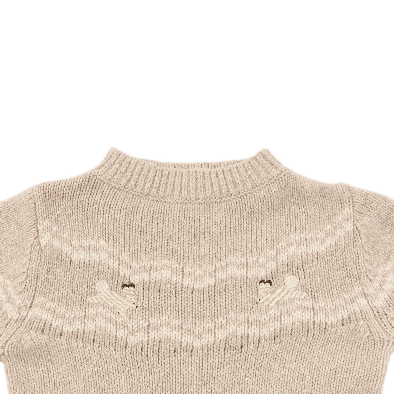 Yohana Merino Wool Sweater | Arctic Hares | Lavender Brown Melange