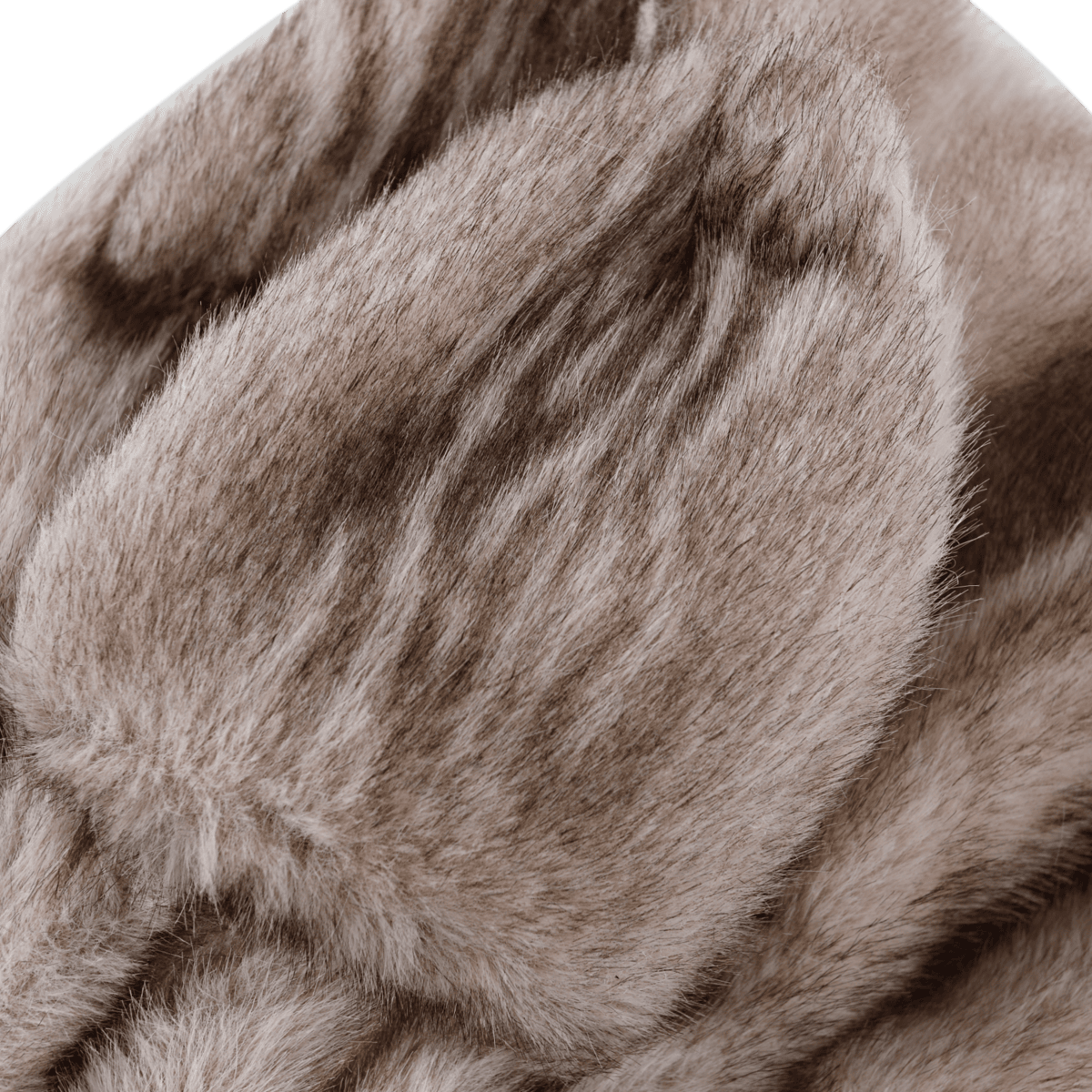 Evangeline Hat | Soft Taupe Striped Teddy