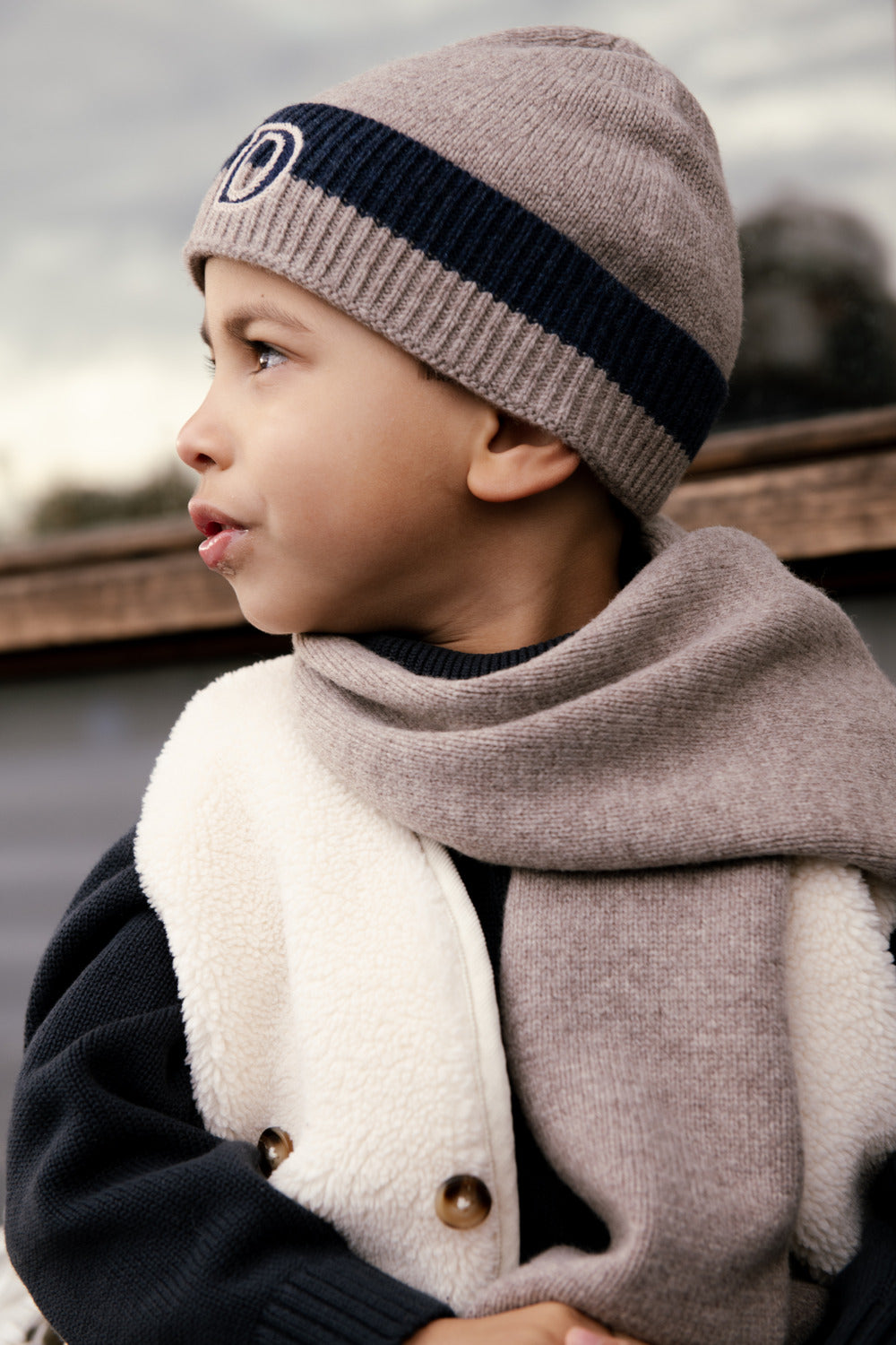Edvin Merino Wool Hat | Dusty Brown Melange