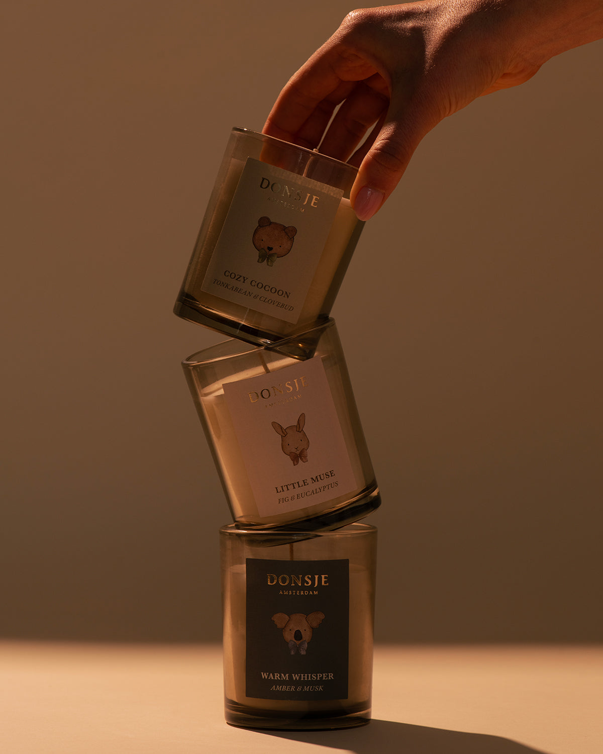 Scented Candle – Warm Whisper Amber Musk – Donsje Amsterdam