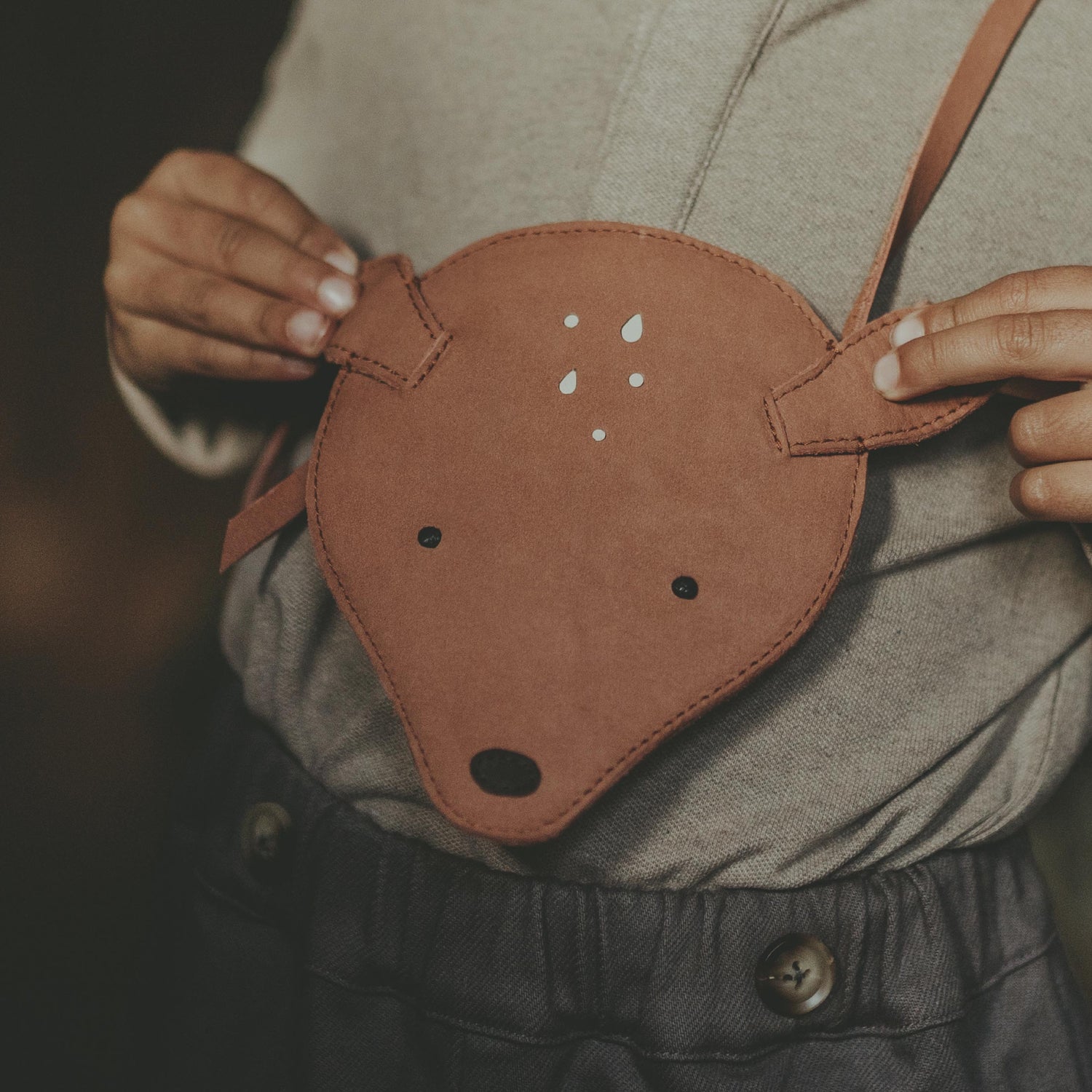 Britta Classic Purse | Deer | Walnut Nubuck