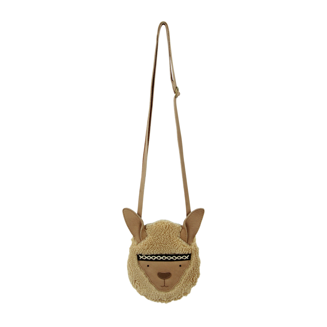 Britta Exclusive Purse | Alpaca | Beige Curly Faux Fur