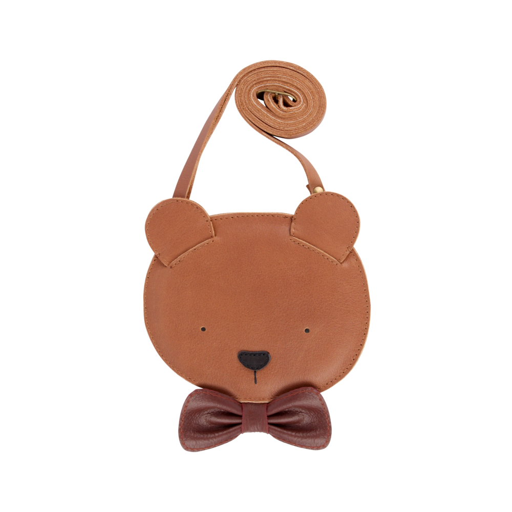 Britta Exclusive Purse | Winter Bear | Cognac Classic Leather