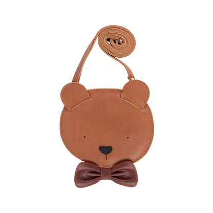 Britta Exclusive Purse | Winter Bear | Cognac Classic Leather