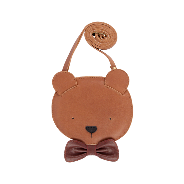 Britta Exclusive Purse | Winter Bear | Cognac Classic Leather