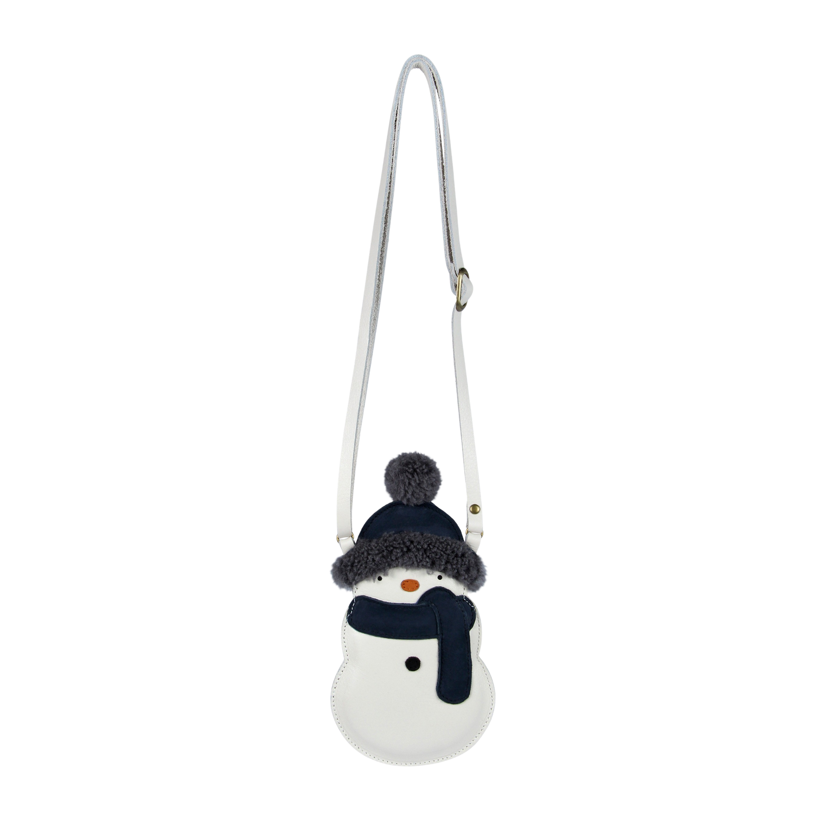 Britta Exclusive Purse | Snowman | Off White Leather