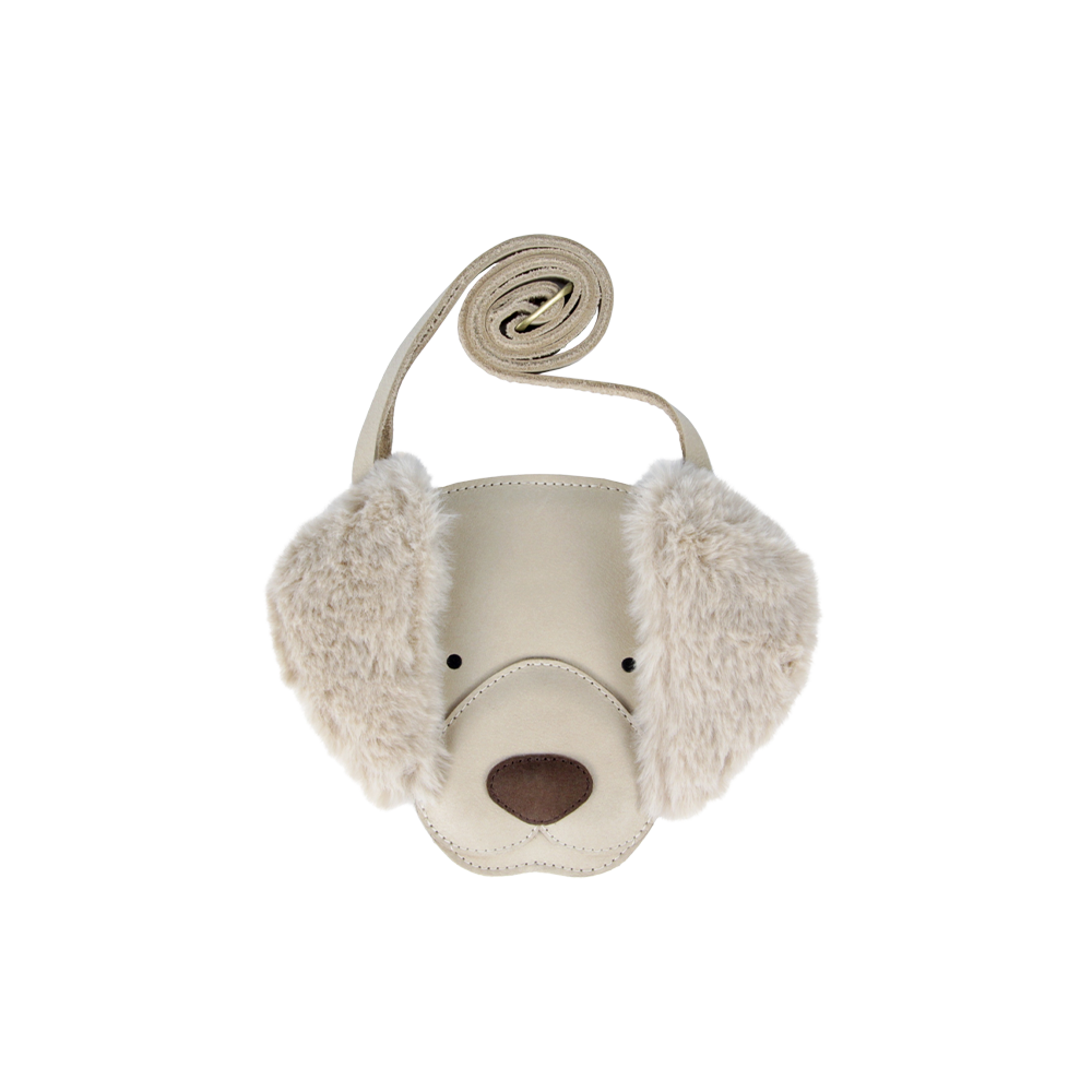 Britta Exclusive Purse | Golden Retriever | Ivory Classic Leather