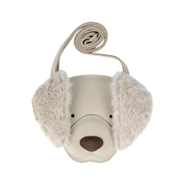 Britta Exclusive Purse | Golden Retriever | Ivory Classic Leather