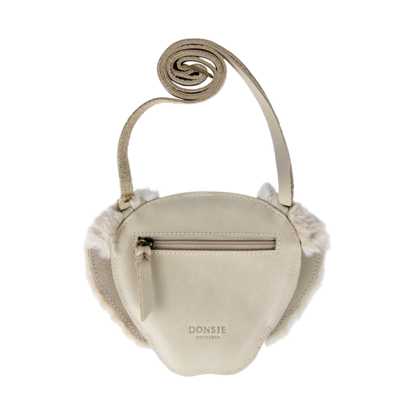 Britta Exclusive Purse | Golden Retriever | Ivory Classic Leather