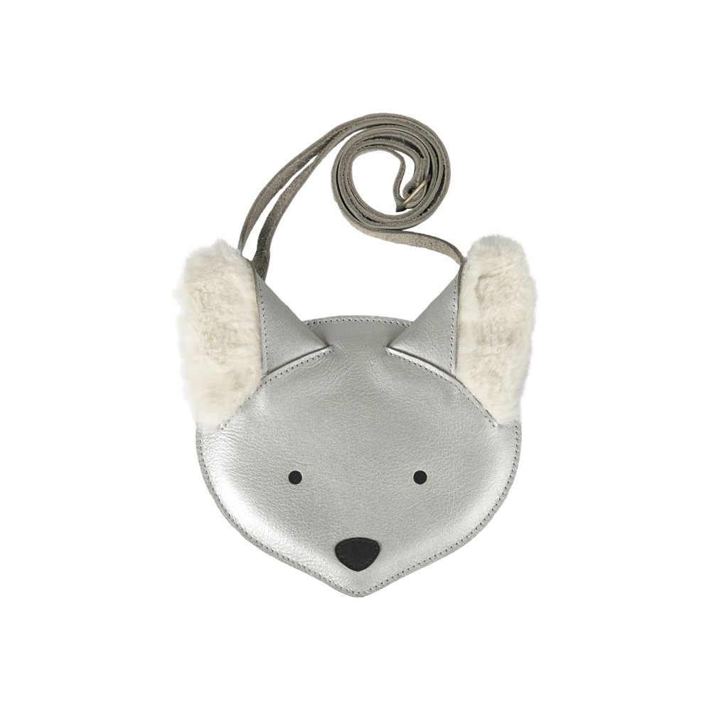 Britta Exclusive Purse | Polar Fox | Silver Grey Metallic Leather