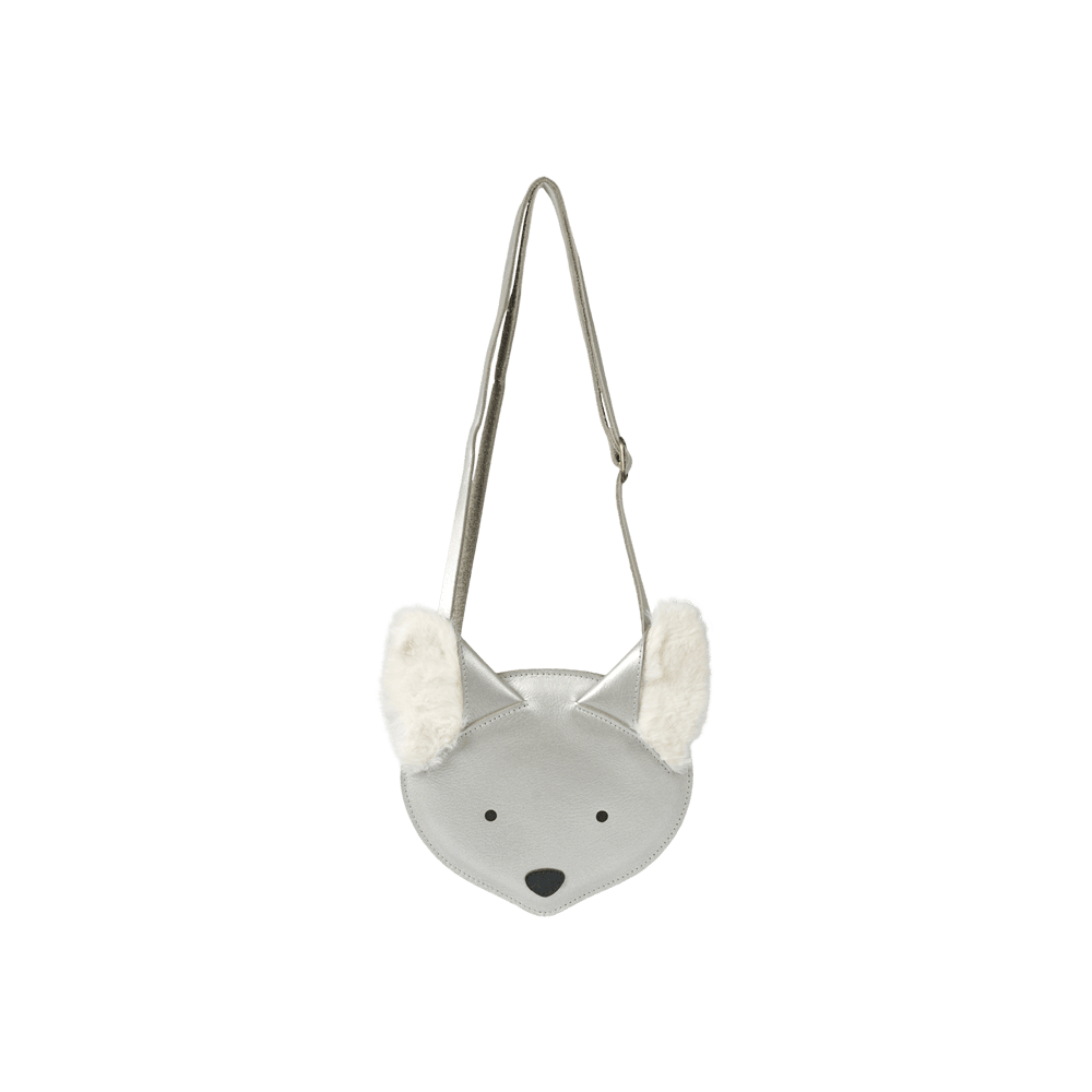 Britta Exclusive Purse | Polar Fox | Silver Grey Metallic Leather