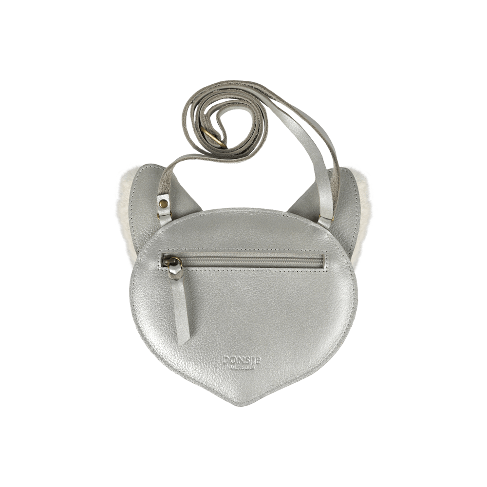 Britta Exclusive Purse | Polar Fox | Silver Grey Metallic Leather