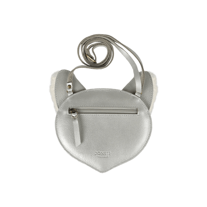 Britta Exclusive Purse | Polar Fox | Silver Grey Metallic Leather
