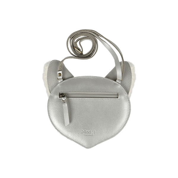 Britta Exclusive Purse | Polar Fox | Silver Grey Metallic Leather