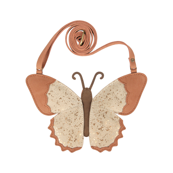 Toto Purse | Papillon | Cream Metallic Suede