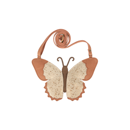 Toto Purse | Papillon | Cream Metallic Suede