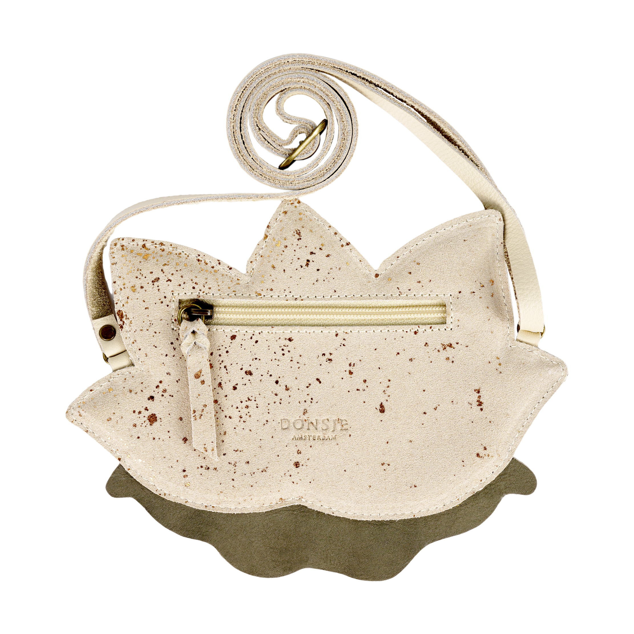 Toto Purse | Water Lily | Cream Metallic Suede