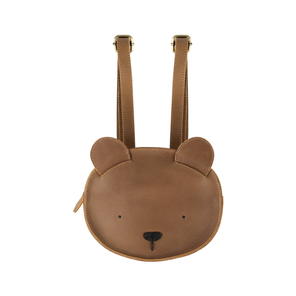 Kapi Classic Backpack | Bear | Cognac Classic Leather