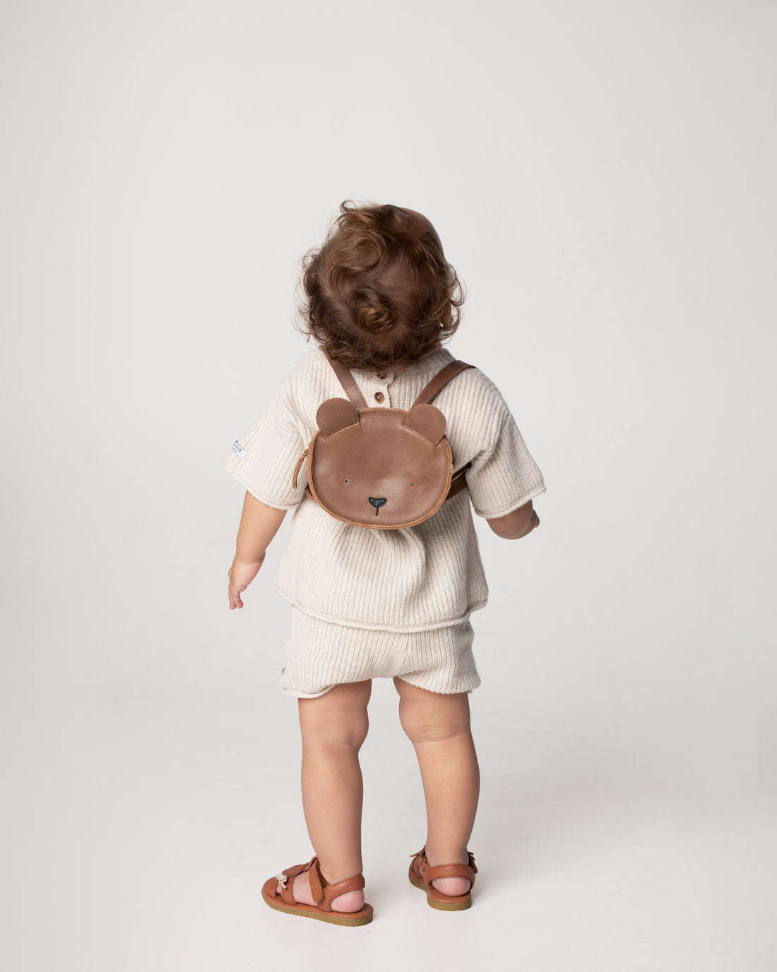 Kapi Classic Backpack | Bear | Cognac Classic Leather