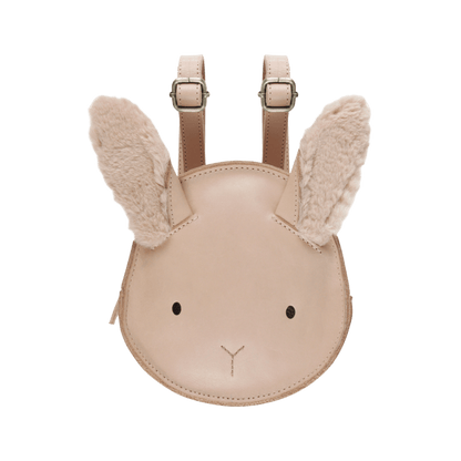 Kapi Exclusive Backpack | Fluffy Bunny | Light Rust Leather