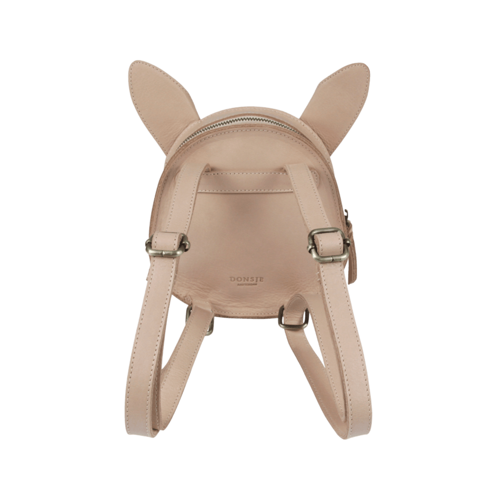Kapi Exclusive Backpack | Fluffy Bunny | Light Rust Leather