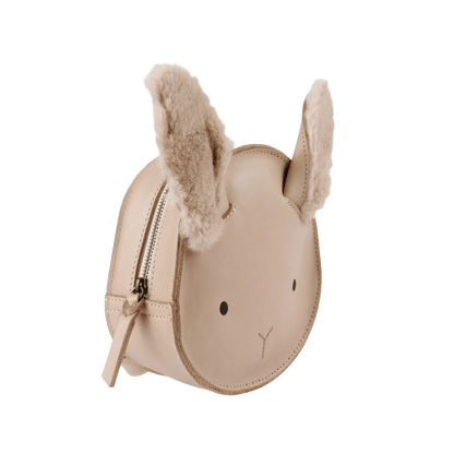 Kapi Exclusive Backpack | Fluffy Bunny | Light Rust Leather