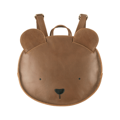Umi Schoolbag | Bear | Cognac Classic Leather