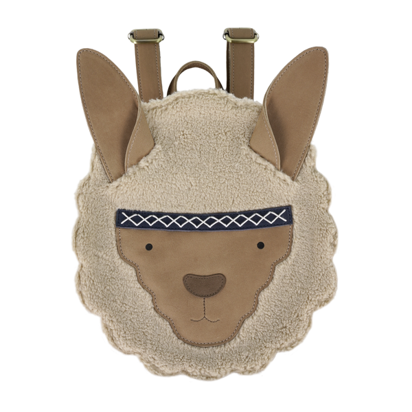 Umi Schoolbag | Alpaca | Beige Curly Faux Fur