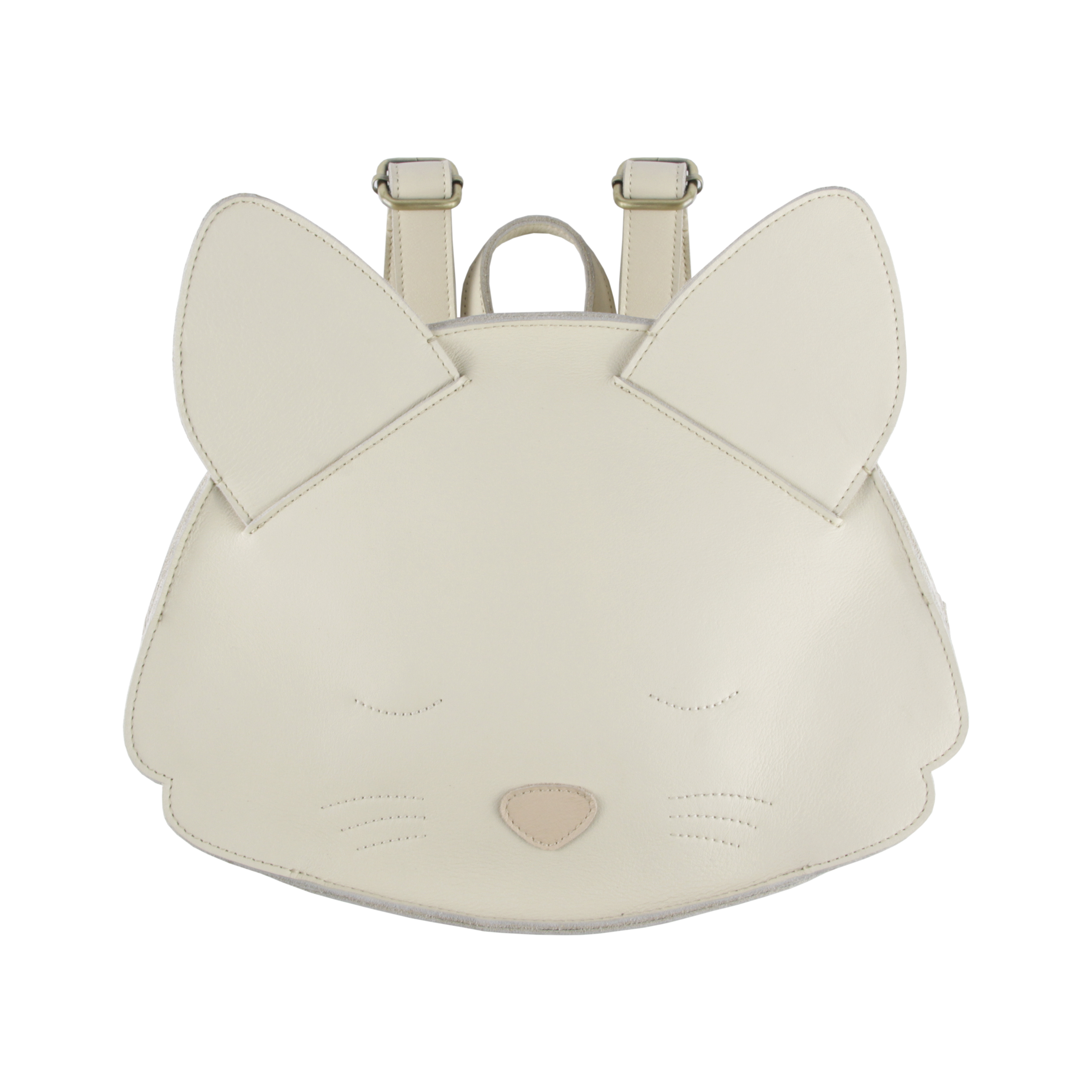 Umi Schoolbag | Kitten | Cream Leather
