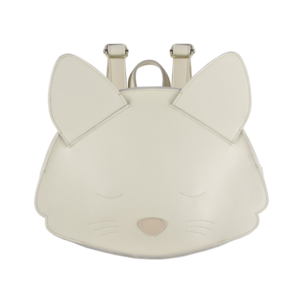 Umi Schoolbag | Kitten | Cream Leather