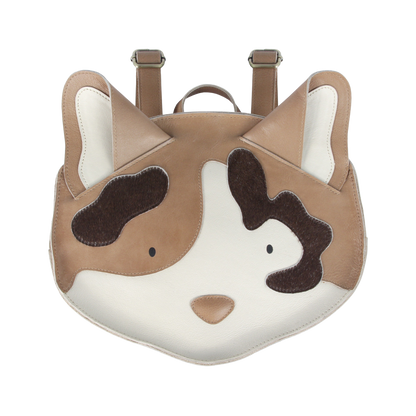 Umi Schoolbag | Calico Cat | Nutmeg Leather