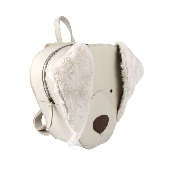Umi Schoolbag | Golden Retriever | Ivory Classic Leather