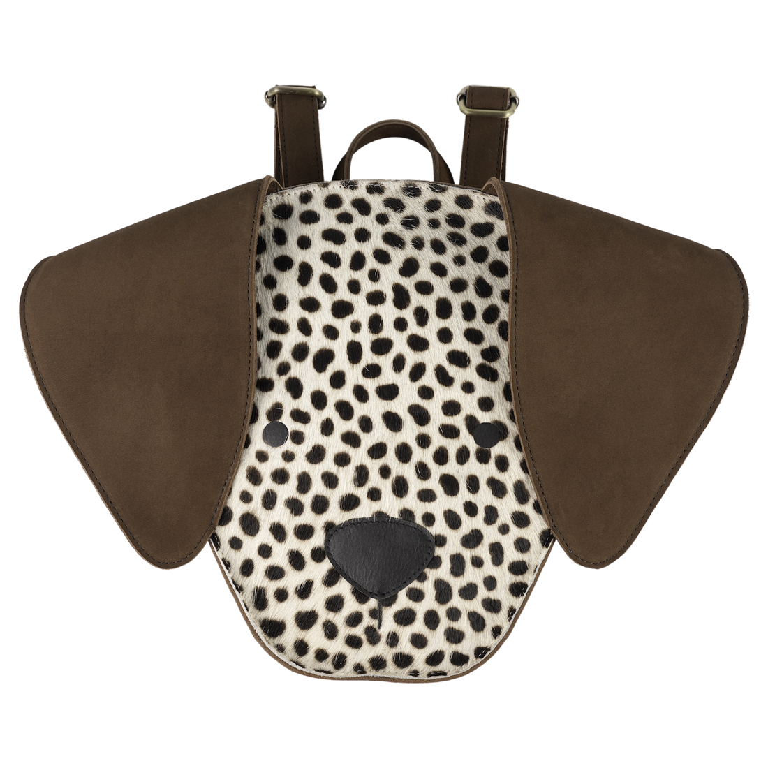 Umi Schoolbag | Dalmatian | Black Spotted Cow Hair