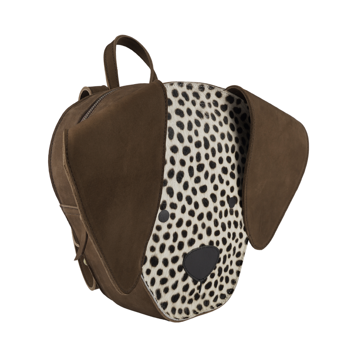 Umi Schoolbag | Dalmatian | Black Spotted Cow Hair