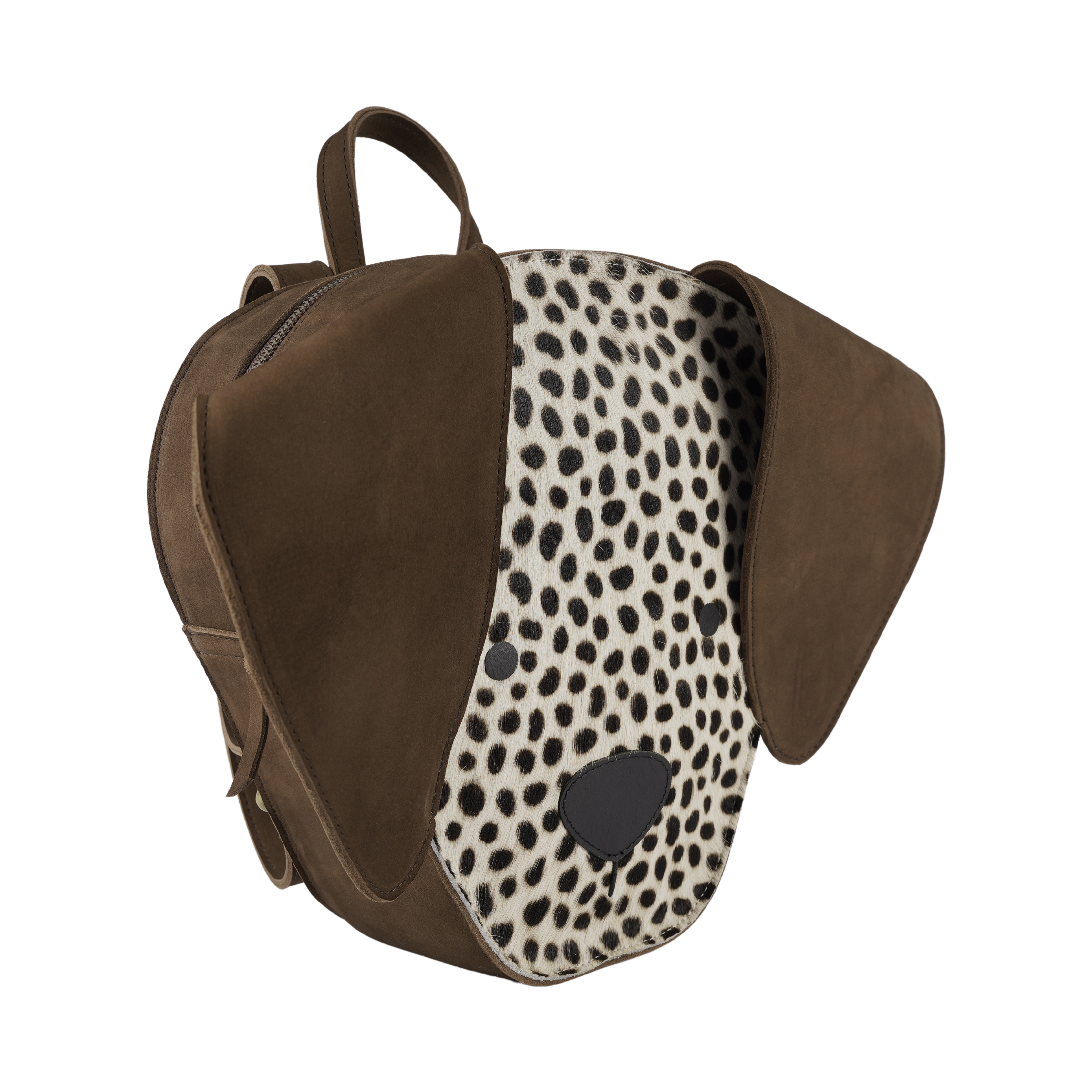 Umi Schoolbag | Dalmatian | Black Spotted Cow Hair