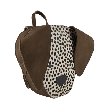 Umi Schoolbag | Dalmatian | Black Spotted Cow Hair