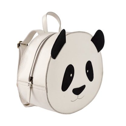 Umi Schoolbag | Panda | Off White Leather