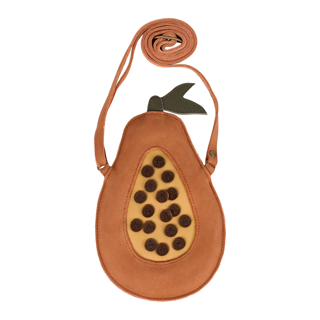 Nanoe Fruit Purse | Papaya | Walnut Nubuck