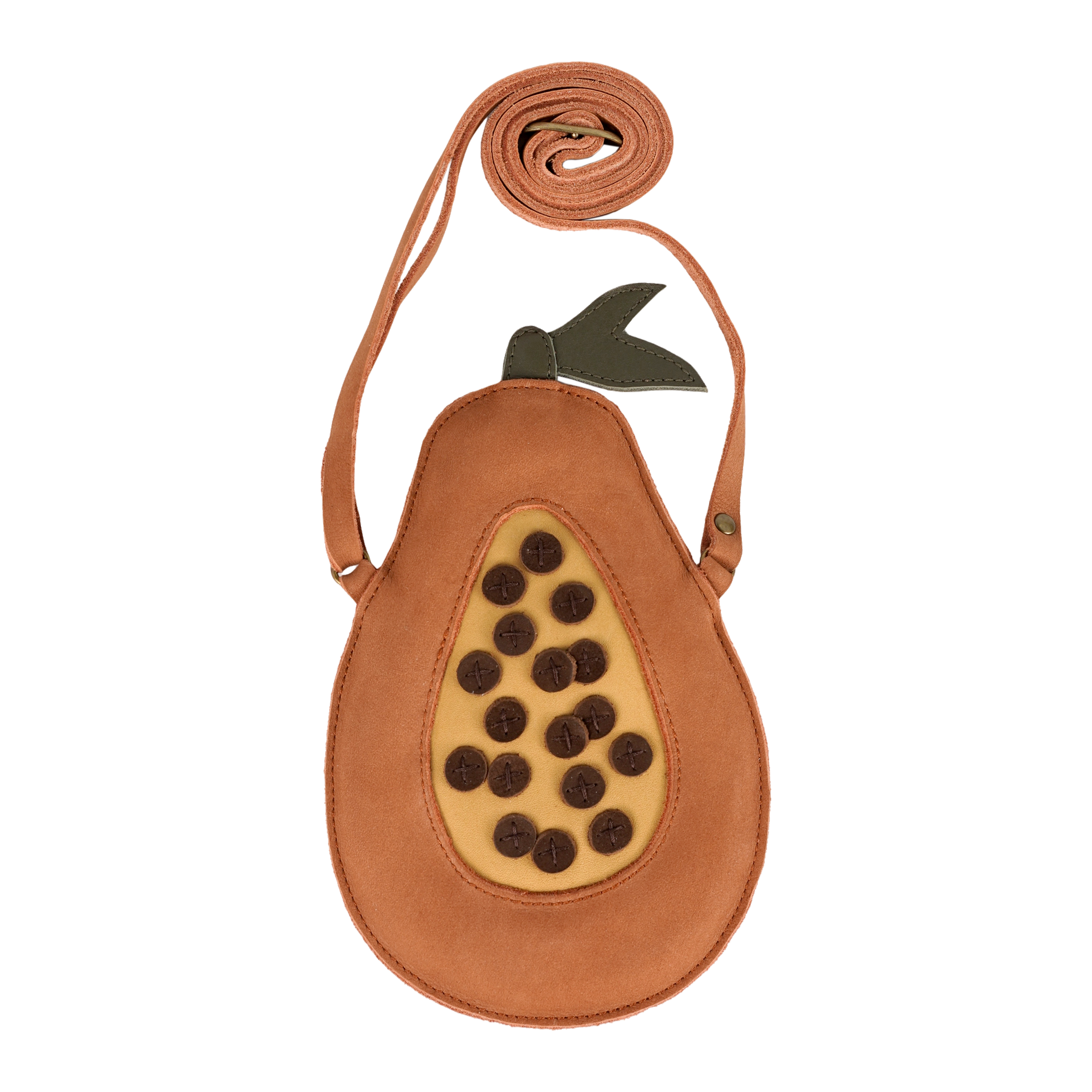 Nanoe Fruit Purse | Papaya | Walnut Nubuck