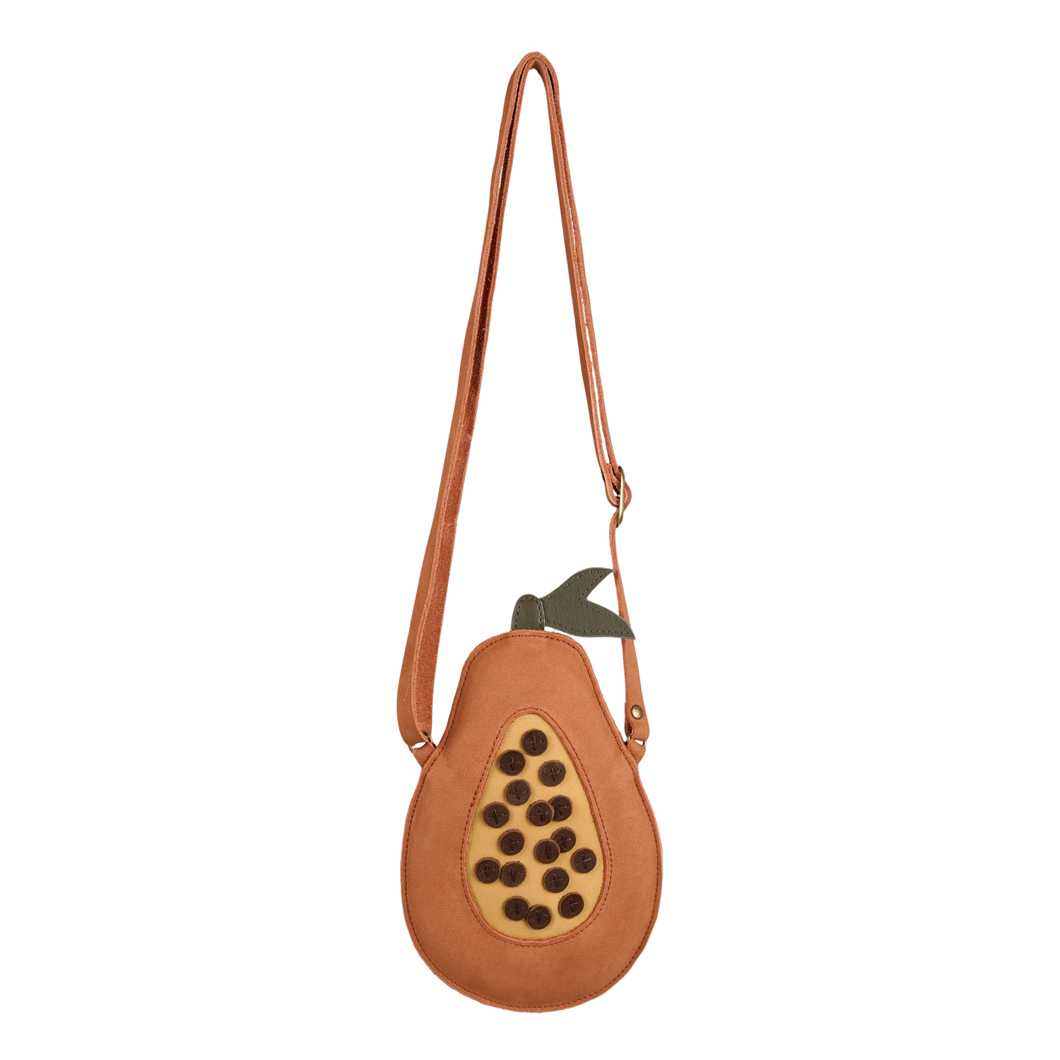 Nanoe Fruit Purse | Papaya | Walnut Nubuck