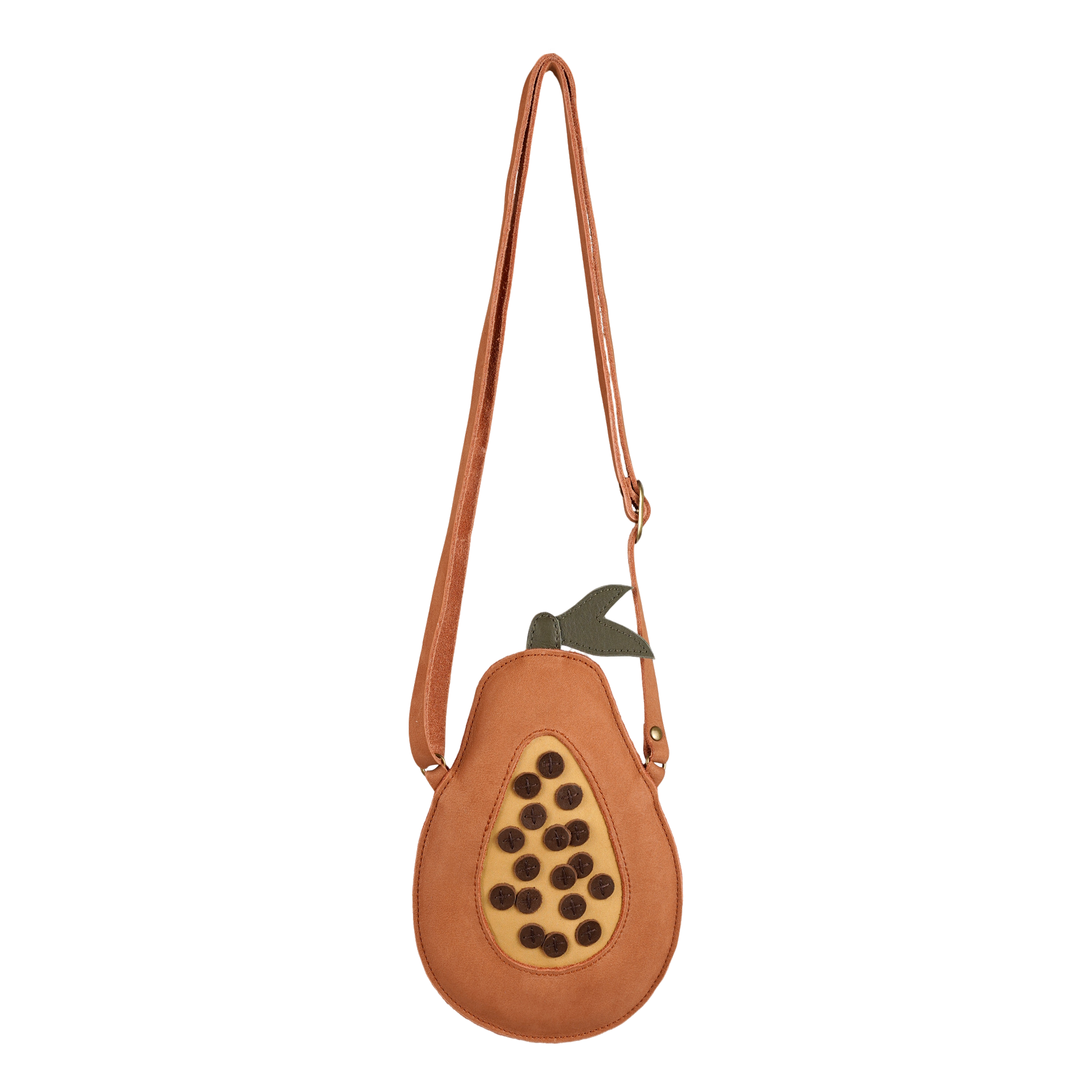 Nanoe Fruit Purse | Papaya | Walnut Nubuck