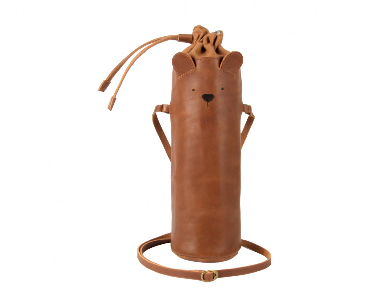 Flosko Bottle Bag | Bear | Cognac Classic Leather