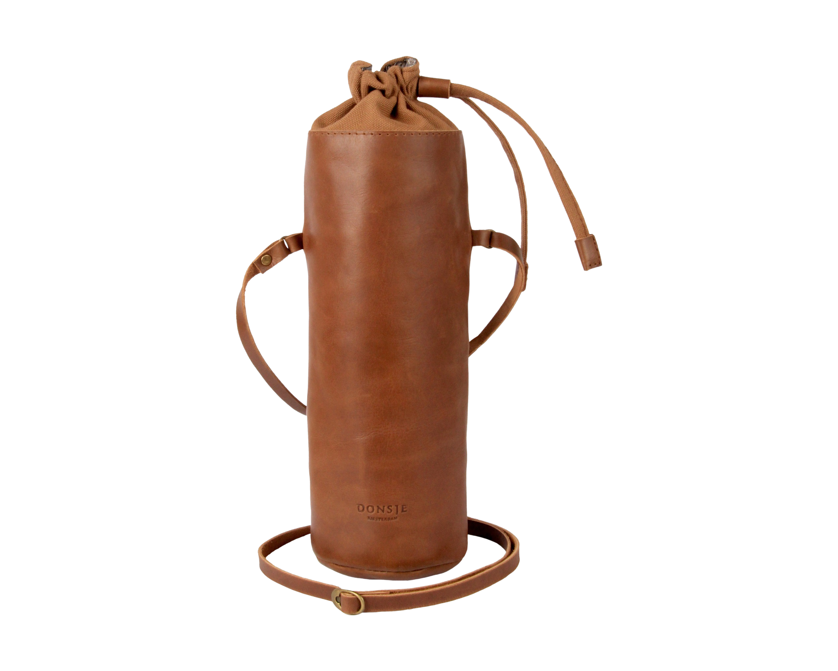 Flosko Bottle Bag | Bear | Cognac Classic Leather